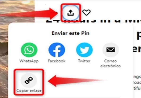Consigue el enlace real del video de Pinterest